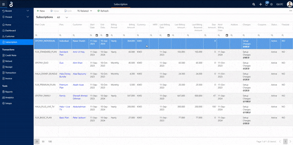 Subscription Management